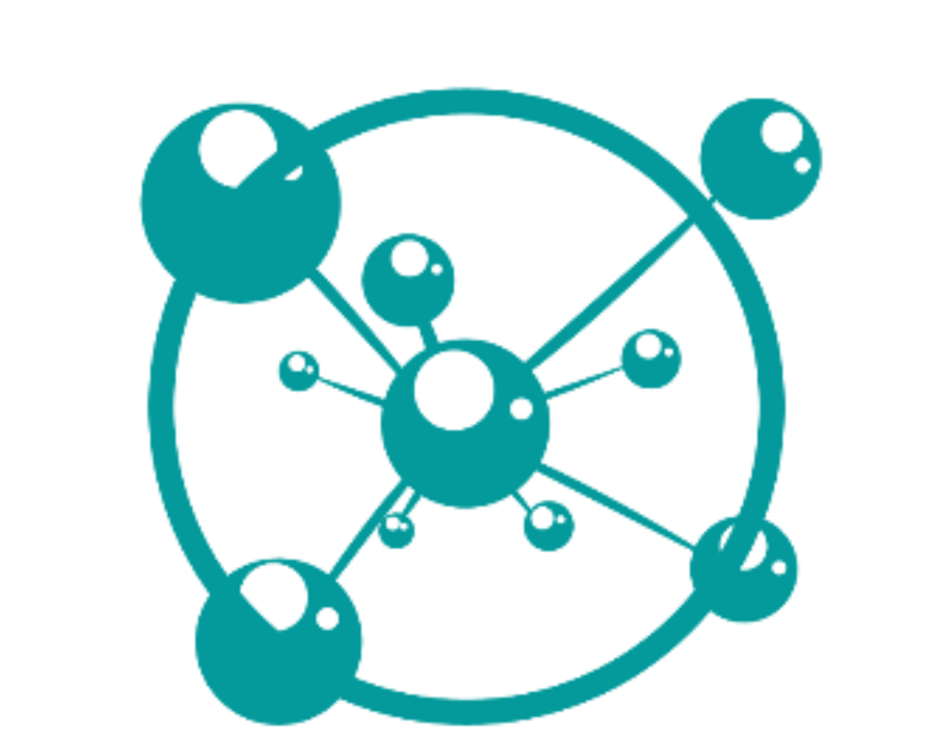 Official QHHT symbol — interconnected nodes representing quantum healing